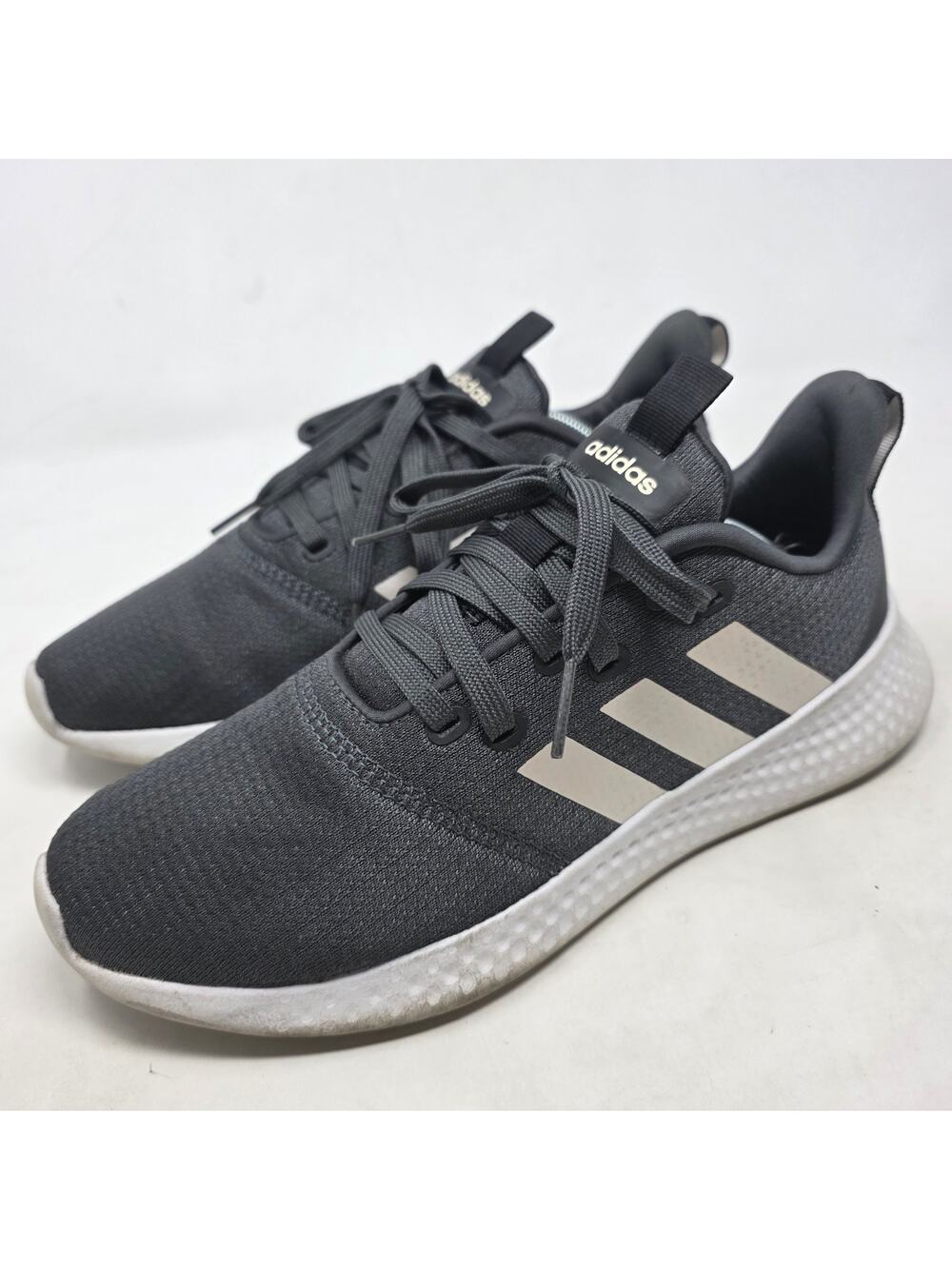 Adidas Womens Lite Racer Adapt 4.0 Gray White FY8176 Size 9 Running Shoes